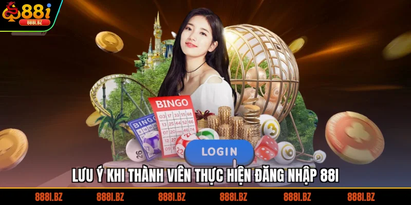 Lưu ý khi thành viên thực hiện đăng nhập 88I